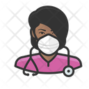 Avatar Nurse Black Icon