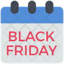 Black Friday Calendar Icon