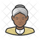 Black Senior Citizens Female Black Senior Icon
