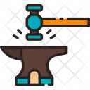 Blacksmith Anvil Hammer Icon