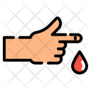 Bleeding Blood Hand Icon