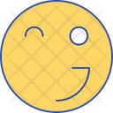Blink Face Smiley Icon