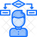 Block Diagram Man Icon