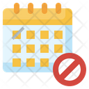 Block Calendar Time And Date Calendars Icon