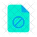Document Ban File File Icon