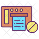 Block Print Icon