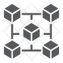 Blockchain Chain Cube Icon