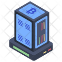 Blockchain Data Cryptocurrency Data Bitcoin Mining Icon