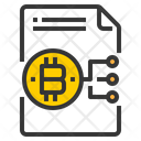 File Chart Bitcoin Blockchain File File Icon