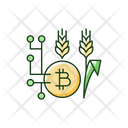 Blockchain Technology Agriculture Icon