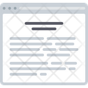 Blog Paragraph Layout Icon