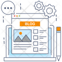 Blog Management Content Management Media Configuration Icon