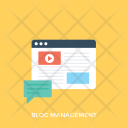 Blog Management Blogging Icon
