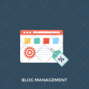 Blog Management Blogging Icon