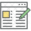 Blogging Writing Article Icon