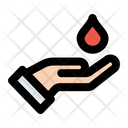 Blood Donation Hand Icon