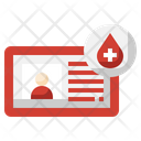 Blood Donor Card  Icon