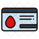 Blood Donor Card Blood Donation Donor Card Icon