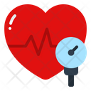 Blood Pressure Heart Rate Meter Icon