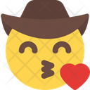 Blowing A Kiss Cowboy Icon