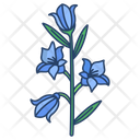 Blue Bell Flower Blossom Icon