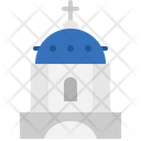 Blue Domed Church Icon