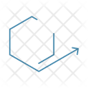 Hexagon Shape Arrow Icon