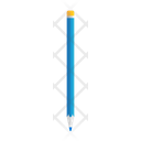 Blue pencil for drawing  Icon