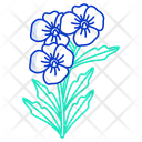 Blue Plumbago Icon