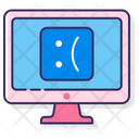 Blue Screen Binary Code Error Coding Error Icon