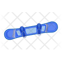 Blue snowboard  Icon