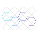 Blue Spectrum Hexagons Icon