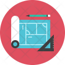 Blueprint Drawing Home Icon