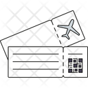 Boarding Pass Tickets Air Travel Icon