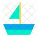 Paper Boat Ship Water Transportation Icon