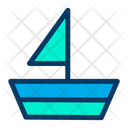 Paper Boat Ship Water Transportation Icon