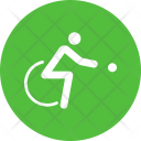 Boccia Wheelchair Disabled Icon