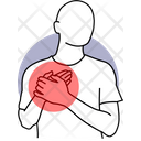 Body Pain Chest Pain Chest Injured Icon