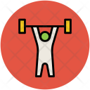 Bodybuilder Weightlifter Exercise Icon