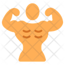 Strong Muscles Strong Person Bodybuilding Icon