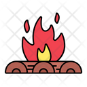 Firepit Camping Bonfire Icon