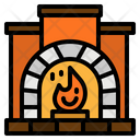 Bonfire Fireplace Firewood Icon