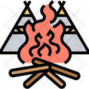 Bonfire Fire Flame Icon