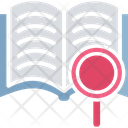 Book Scan Book Search Content Analysis Icon