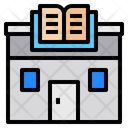 Book Store Building Shop Icon