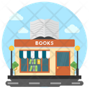 Bookshop Library Library Building Icon