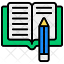Book Writing Copywriting Composing Icon