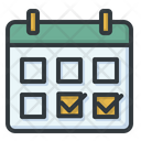 Booking Reservation Calendar Icon