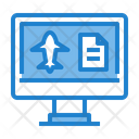 Planing Booking Flight Booking Flight Airplane Ticket Icon