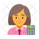 Bookkeeper female Icon
